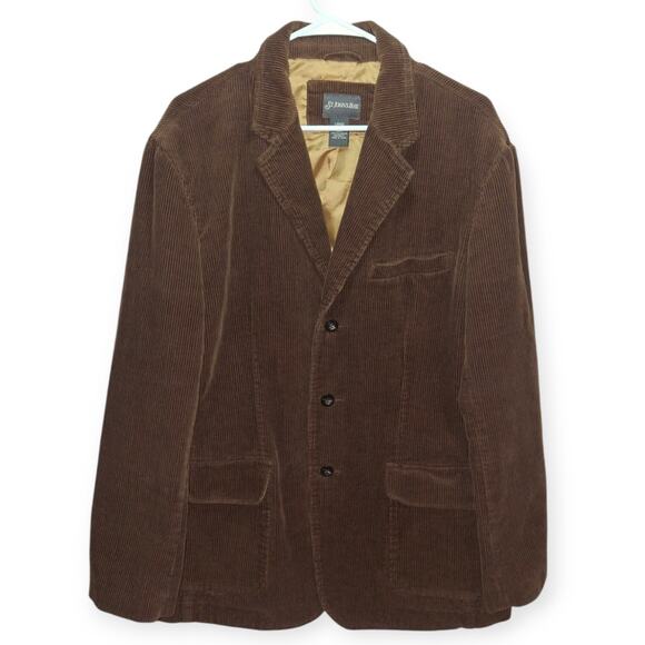 St. John's Bay Other - St. John’s Bay Vintage Brown Corduroy Blazer Size L Retro 70s Style